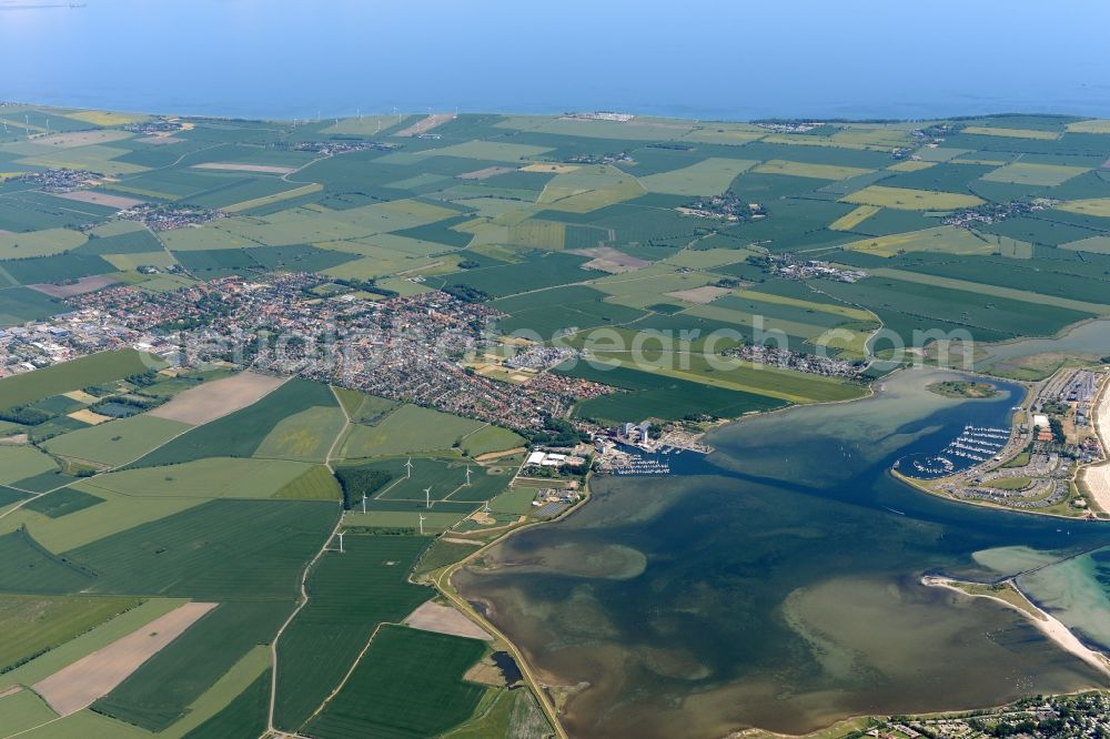 Aerial photograph Fehmarn - Coastal area of the North Sea - Island in Fehmarn in the state Schleswig-Holstein