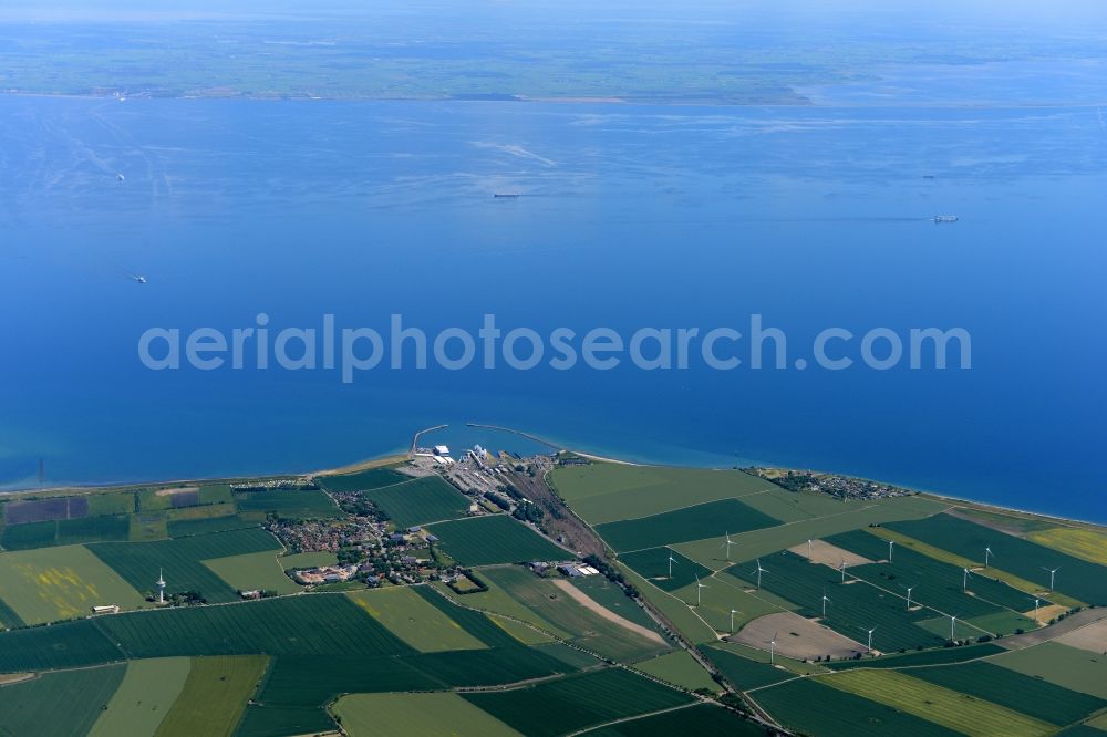 Fehmarn from the bird's eye view: Coastal area of the North Sea - Island in Fehmarn in the state Schleswig-Holstein