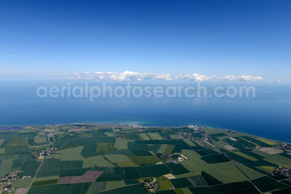 Aerial image Fehmarn - Coastal area of the North Sea - Island in Fehmarn in the state Schleswig-Holstein