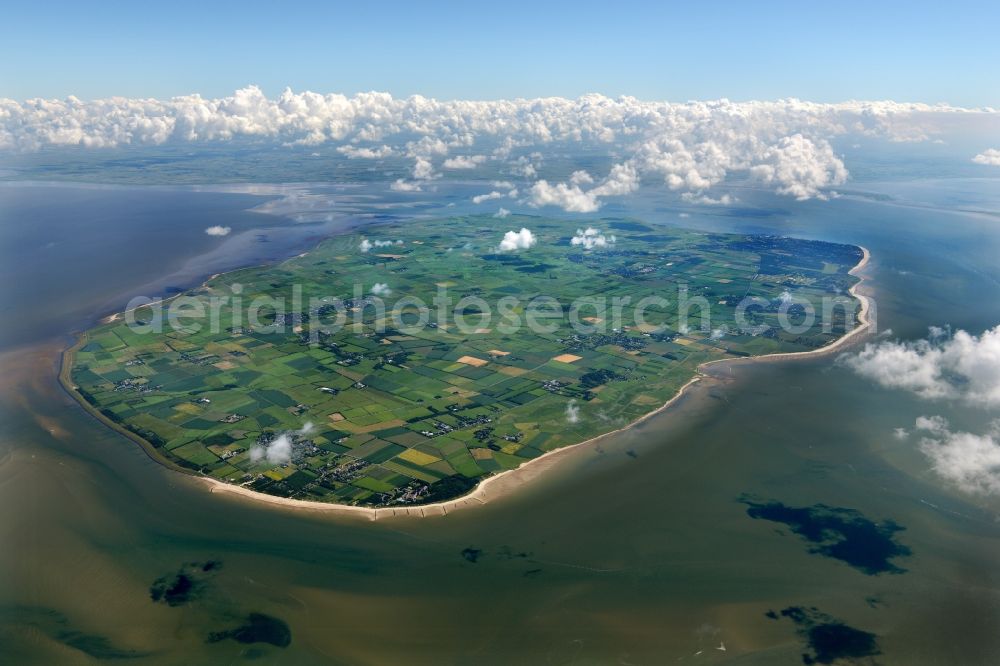 Nieblum from the bird's eye view: Coastal area of the North Sea - Island Foehr in Nieblum in the state Schleswig-Holstein