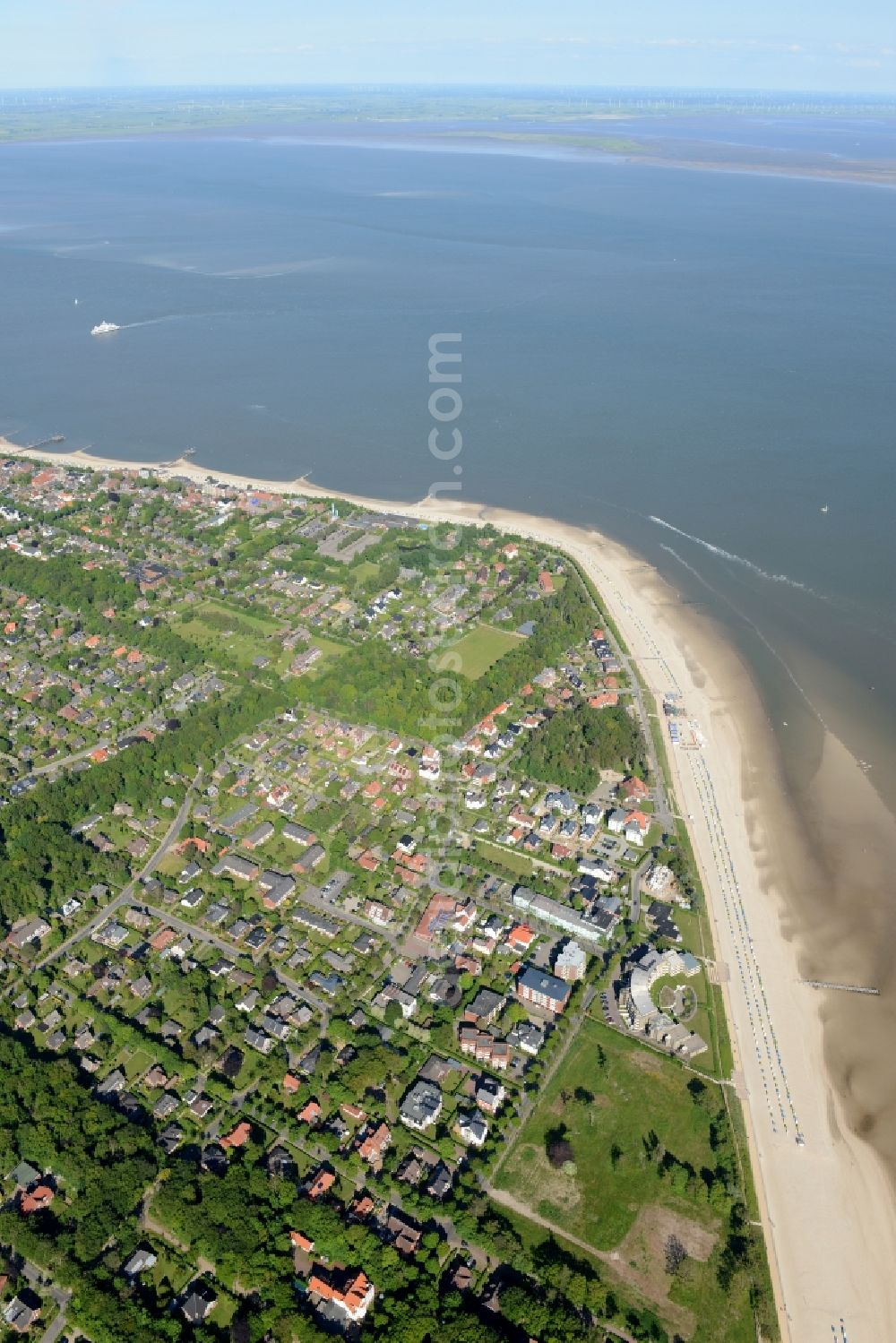 Föhr from above - Coastal area of the Nordsee - Island in Foehr in the state Schleswig-Holstein