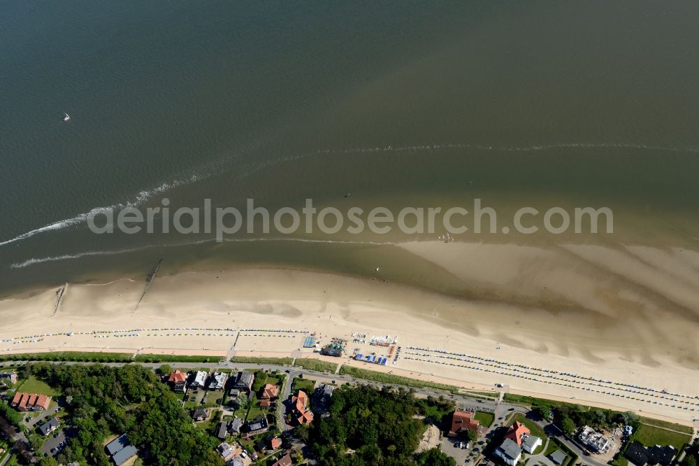 Aerial photograph Föhr - Coastal area of the Nordsee - Island in Foehr in the state Schleswig-Holstein