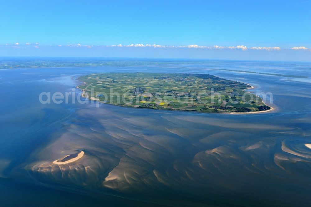 Föhr from above - Coastal area of the North Sea - Island in Foehr in the state Schleswig-Holstein