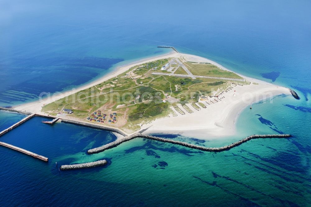 Aerial photograph Helgoland - Coastal area of the North Sea - Island Helgoland-Duehne in Helgoland in the state Schleswig-Holstein