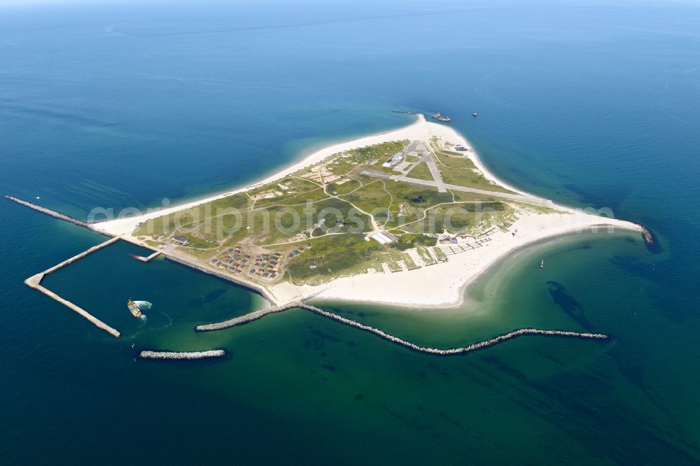 Helgoland from the bird's eye view: Coastal area of the North Sea - Island Helgoland-Duehne in Helgoland in the state Schleswig-Holstein