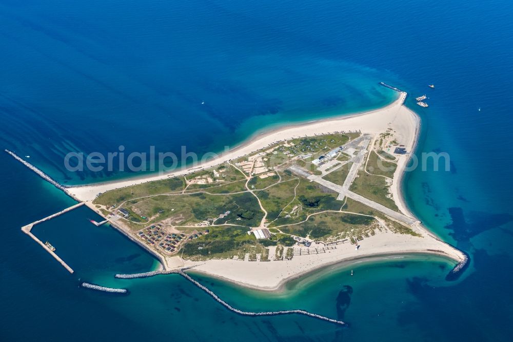 Aerial photograph Helgoland - Coastal area of the North Sea - Island Helgoland-Duehne in Helgoland in the state Schleswig-Holstein