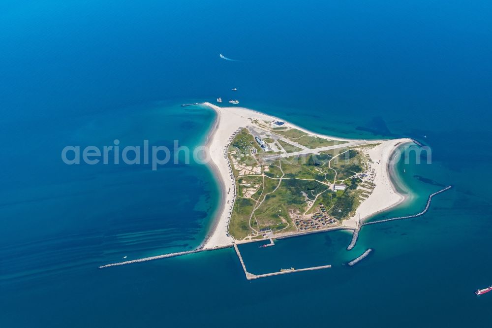 Aerial image Helgoland - Coastal area of the North Sea - Island Helgoland-Duehne in Helgoland in the state Schleswig-Holstein