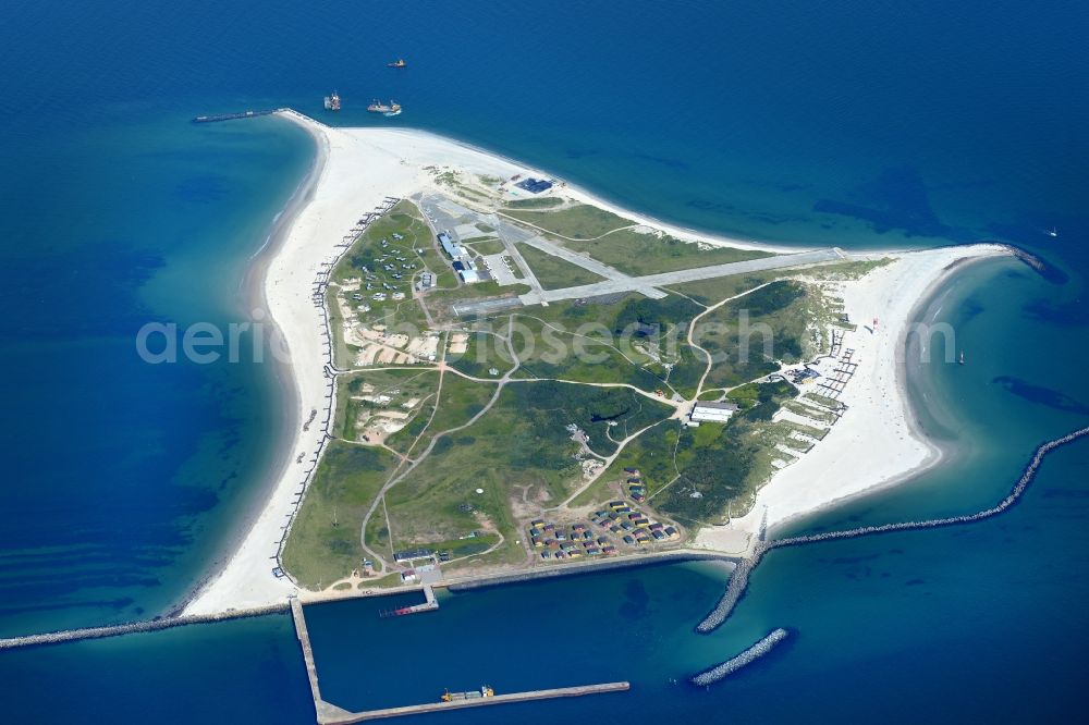 Aerial photograph Helgoland - Coastal area of the North Sea - Island Helgoland-Duehne in Helgoland in the state Schleswig-Holstein