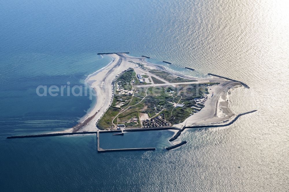 Helgoland from above - Coastal area of the North Sea - Island Helgoland-Duehne in Helgoland in the state Schleswig-Holstein