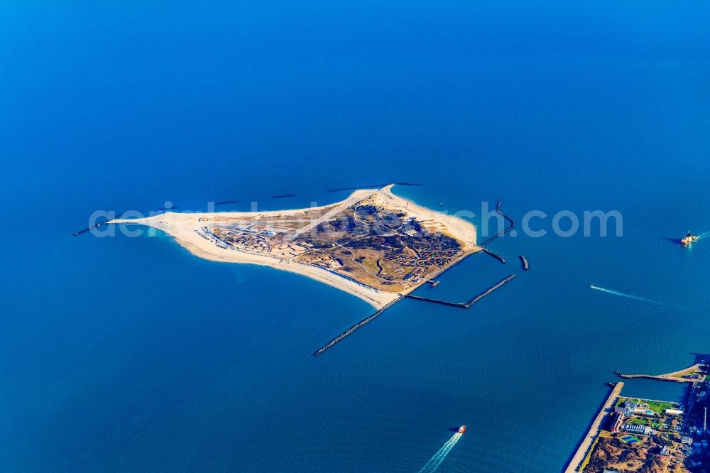 Helgoland from above - Coastal area of the North Sea - Island Helgoland-Duehne in Helgoland in the state Schleswig-Holstein