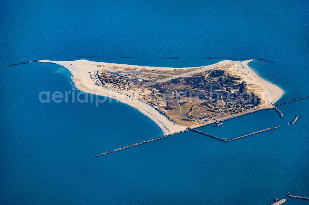 Helgoland from the bird's eye view: Coastal area of the North Sea - Island Helgoland-Duehne in Helgoland in the state Schleswig-Holstein