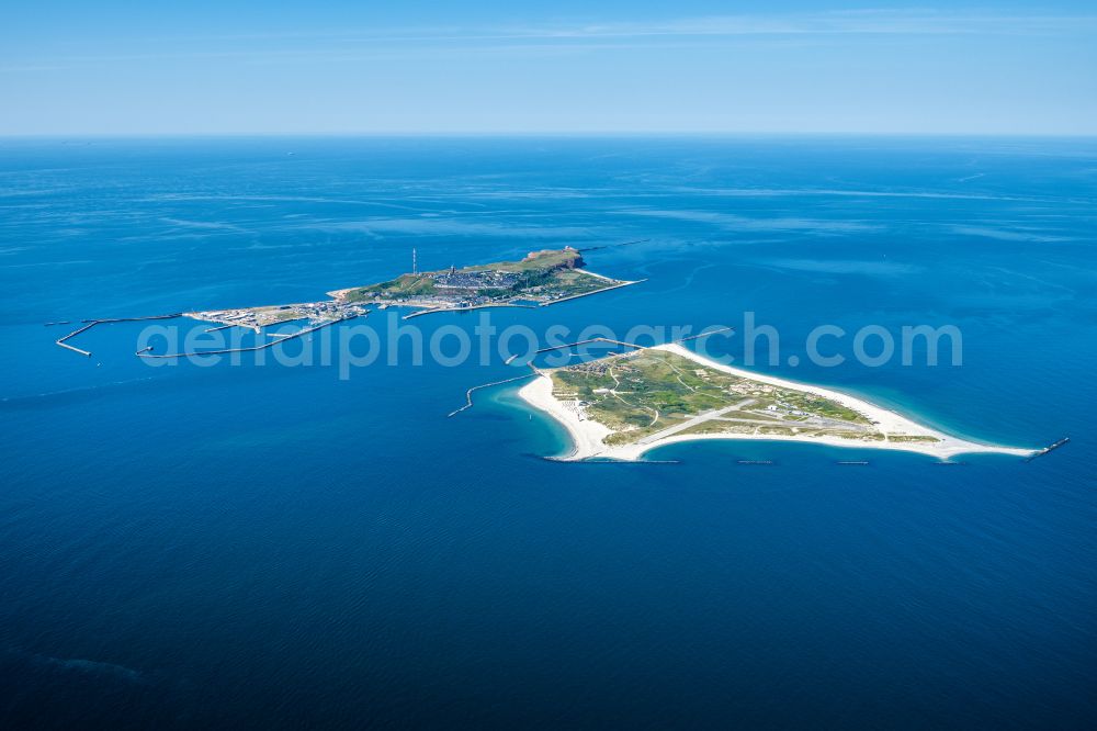 Aerial image Helgoland - Coastal area of the North Sea - Island Helgoland-Duehne in Helgoland in the state Schleswig-Holstein