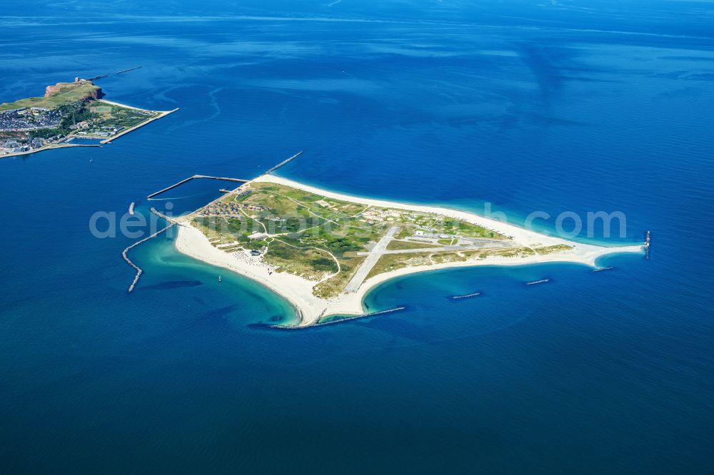 Helgoland from the bird's eye view: Coastal area of the North Sea - Island Helgoland-Duehne in Helgoland in the state Schleswig-Holstein