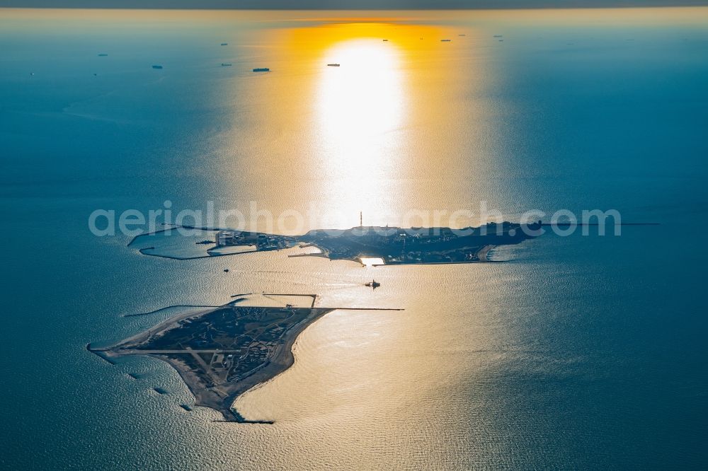 Aerial image Helgoland - Coastal area of the North Sea - Island Helgoland with the Lummen rock in the state Schleswig-Holstein