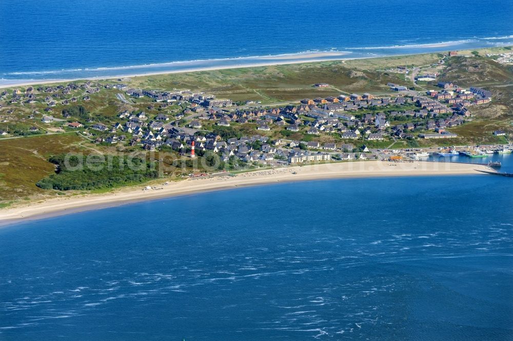 Aerial photograph Hörnum (Sylt) - Coastal area of the Nordsee - Island in Hoernum (Sylt) in the state Schleswig-Holstein