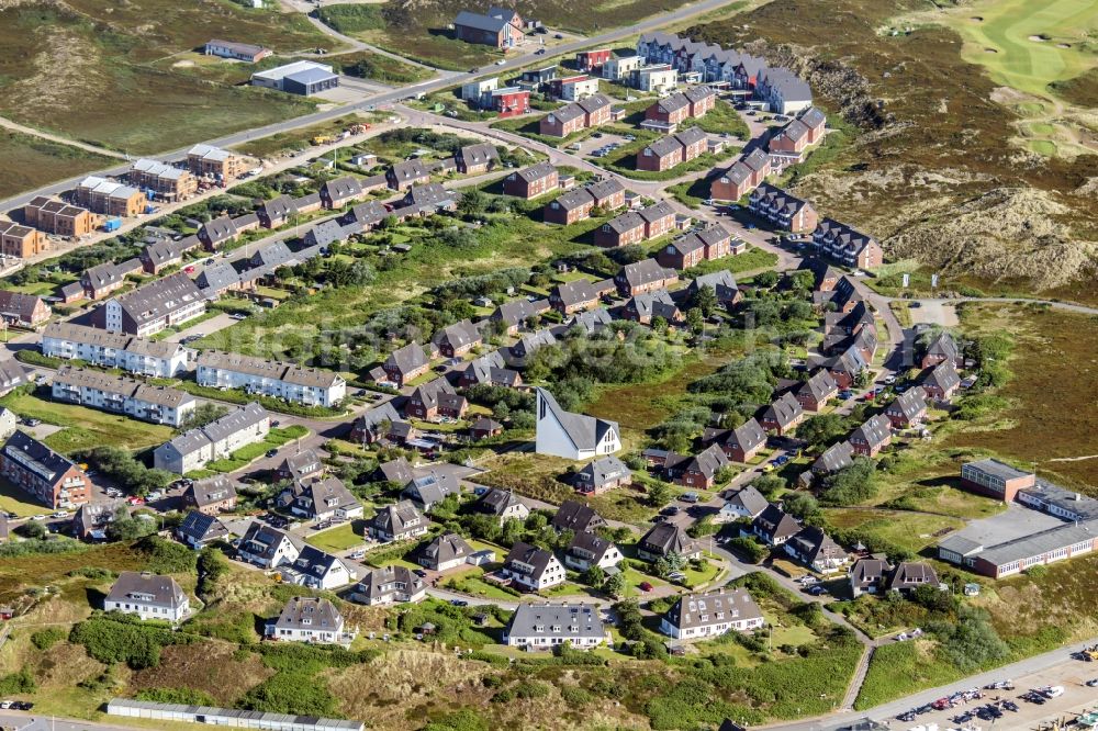 Aerial image Hörnum (Sylt) - Coastal area of the Nordsee - Island in Hoernum (Sylt) in the state Schleswig-Holstein