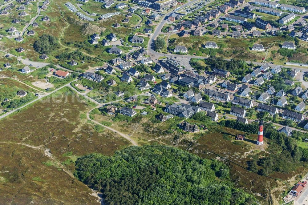 Aerial photograph Hörnum (Sylt) - Coastal area of the Nordsee - Island in Hoernum (Sylt) in the state Schleswig-Holstein