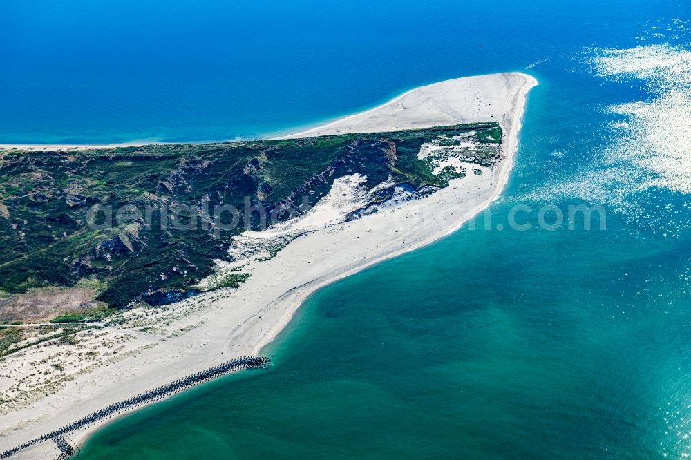 Hörnum (Sylt) from above - Coastal area of the Nordsee - Island in Hoernum (Sylt) in the state Schleswig-Holstein