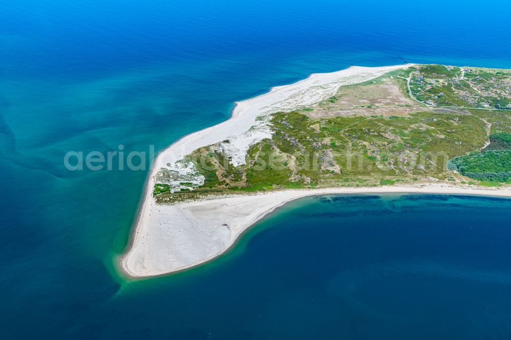 Aerial image Hörnum (Sylt) - Coastal area of the Nordsee - Island in Hoernum (Sylt) in the state Schleswig-Holstein