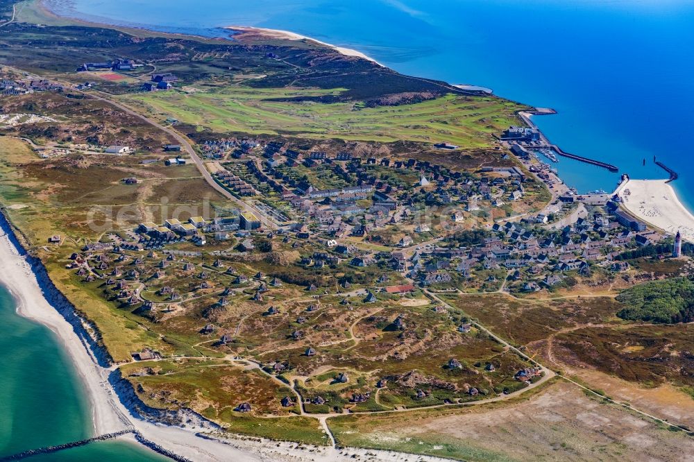 Aerial image Hörnum (Sylt) - Coastal area of the Nordsee - Island in Hoernum (Sylt) in the state Schleswig-Holstein