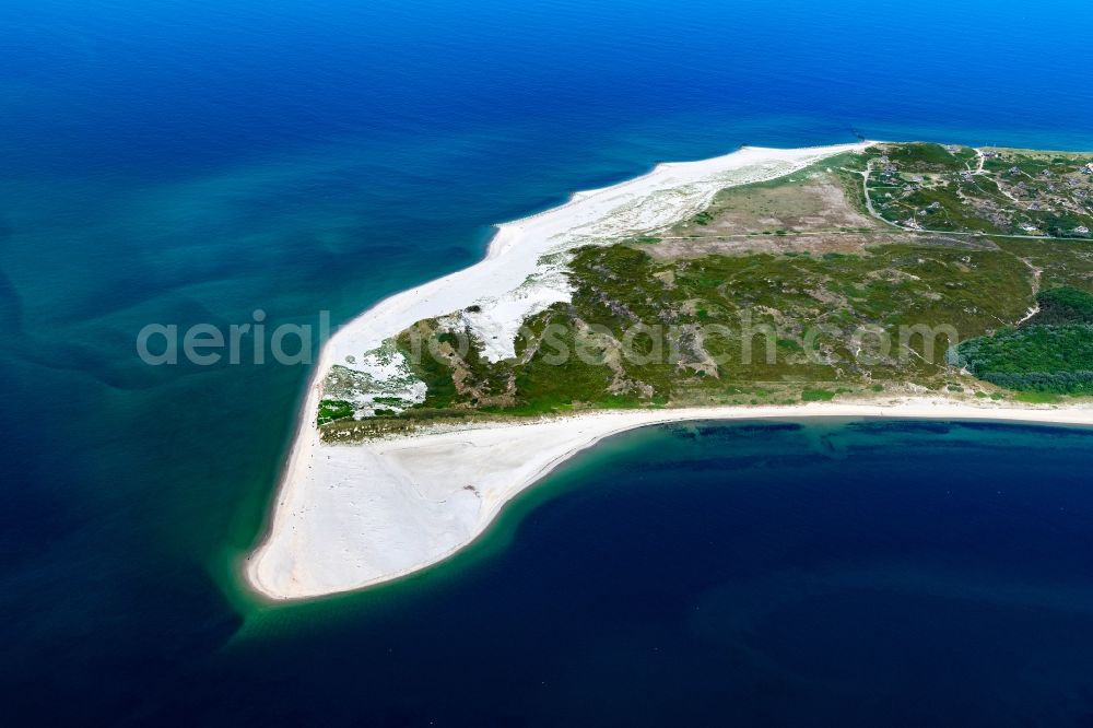 Aerial image Hörnum (Sylt) - Coastal area of the Nordsee - Island in Hoernum (Sylt) in the state Schleswig-Holstein