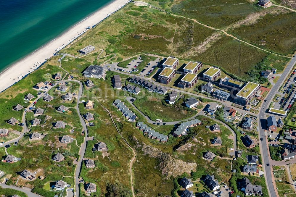 Aerial image Hörnum (Sylt) - Coastal area of the Nordsee - Island in Hoernum (Sylt) in the state Schleswig-Holstein