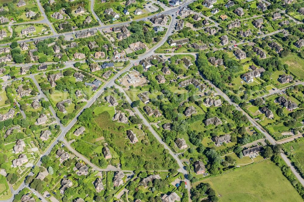 Aerial photograph Kampen (Sylt) - Coastal area of the North Sea - Island in Kampen (Sylt) in the state Schleswig-Holstein