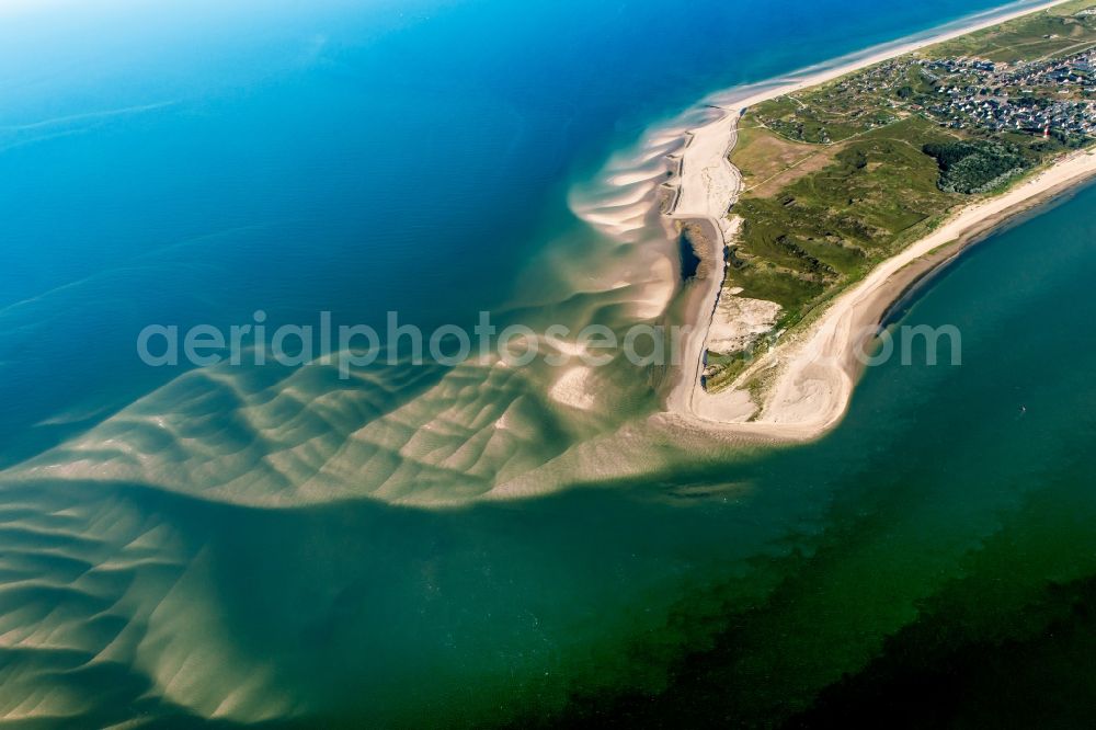 Aerial image List - Coastal area of the North Sea - Island in List in the state Schleswig-Holstein