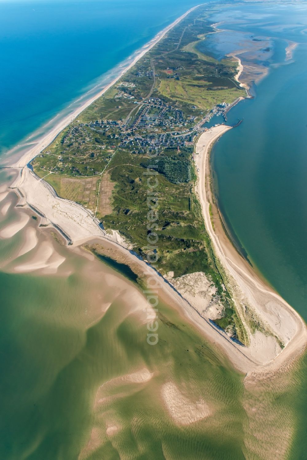 List from above - Coastal area of the North Sea - Island in List in the state Schleswig-Holstein