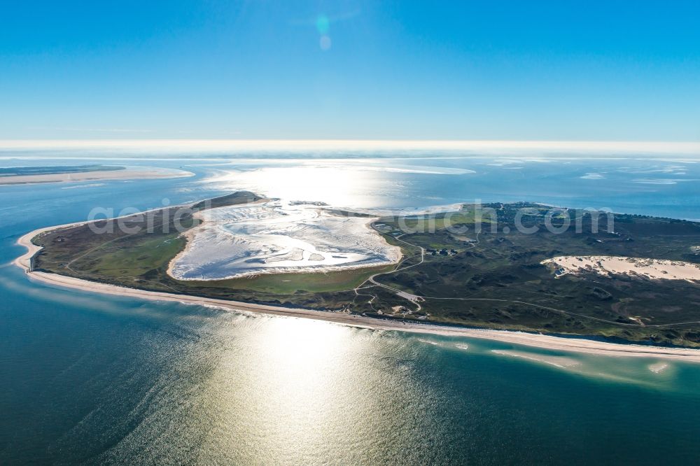 Aerial image List - Coastal area of the North Sea - Island in List in the state Schleswig-Holstein