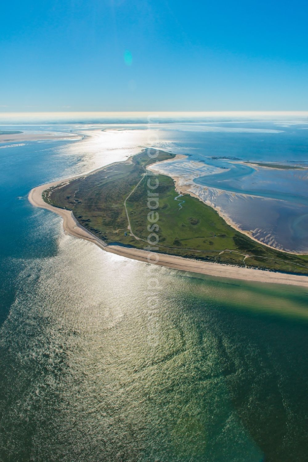 Aerial photograph List - Coastal area of the North Sea - Island in List in the state Schleswig-Holstein