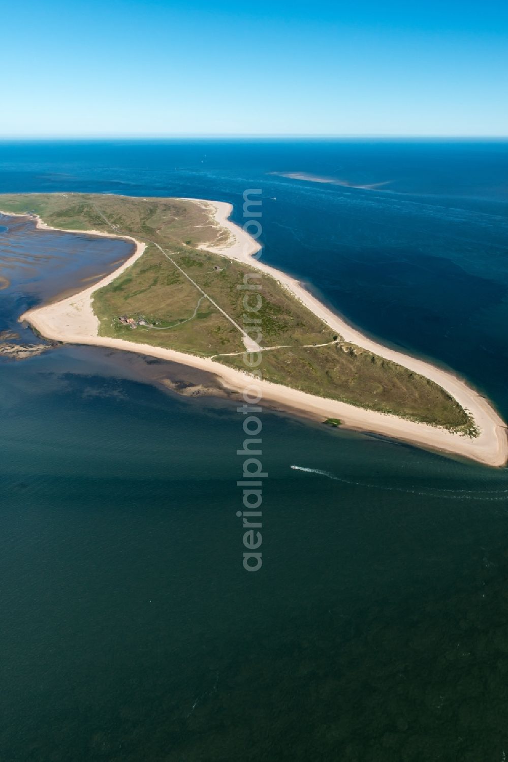 Aerial image List - Coastal area of the North Sea - Island in List in the state Schleswig-Holstein