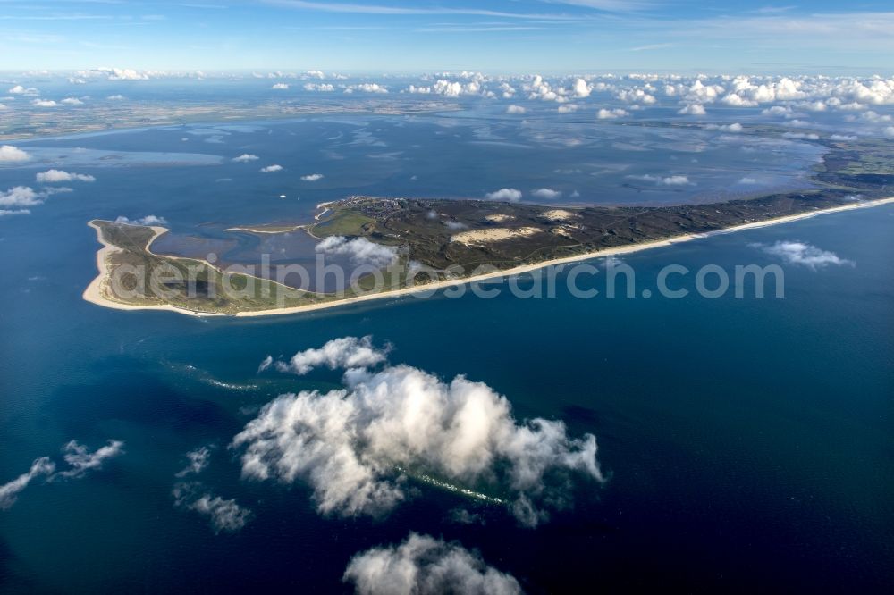 List from above - Coastal area of the North Sea - Island in List in the state Schleswig-Holstein