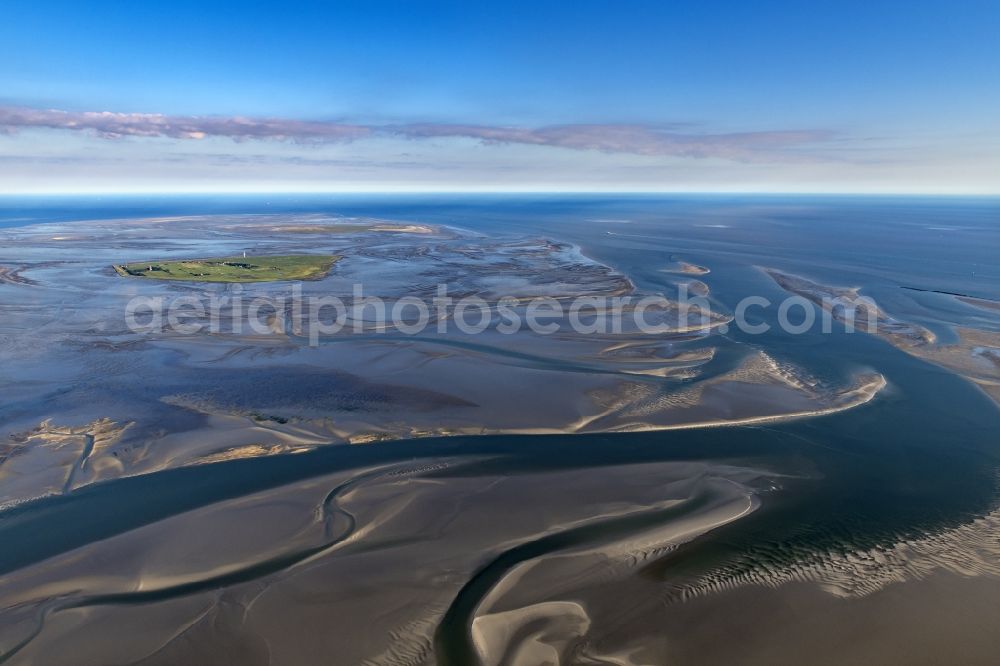 Aerial image Neuwerk - Coastal area of a