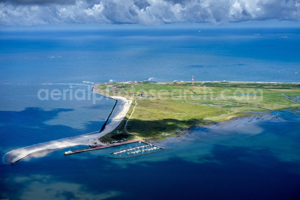 Aerial image Wangerooge - Coastal area of the North Sea - Island in the district Westen in Wangerooge in the state Lower Saxony