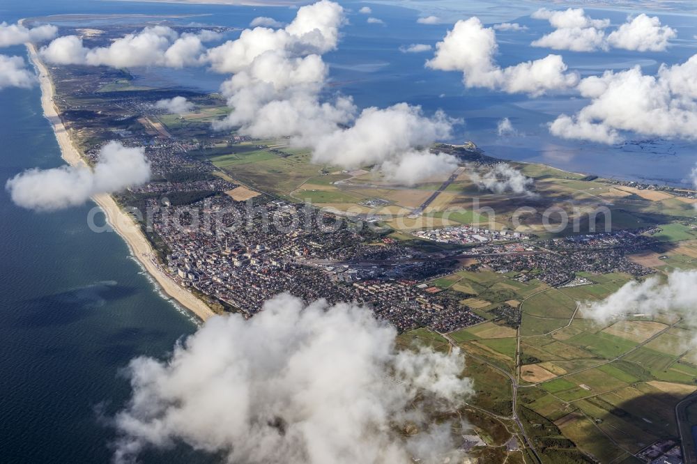 Aerial photograph Sylt - Coastal area of the North Sea - Island in the district Westerland in Sylt in the state Schleswig-Holstein