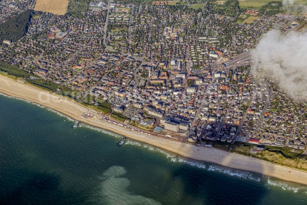 Sylt from above - Coastal area of the North Sea - Island in the district Westerland in Sylt in the state Schleswig-Holstein