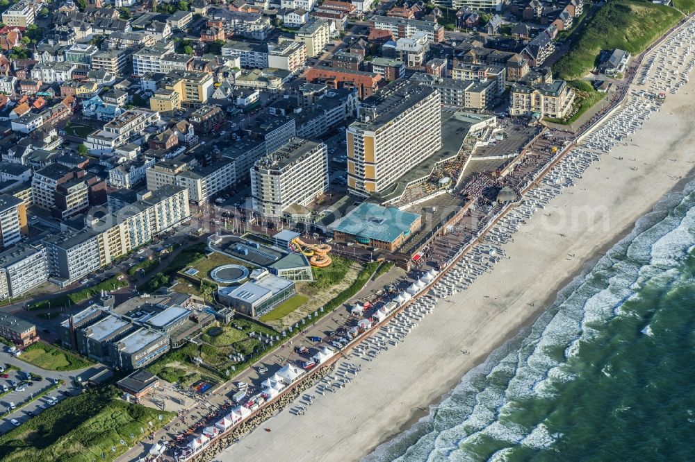 Aerial photograph Sylt - Coastal area of the North Sea - Island in the district Westerland in Sylt in the state Schleswig-Holstein