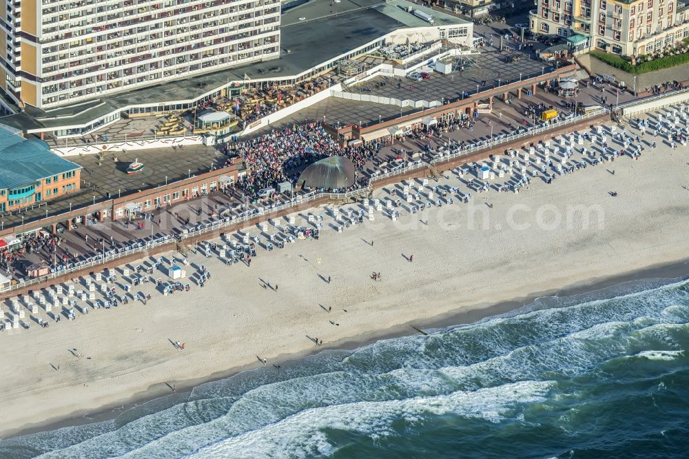 Aerial photograph Sylt - Coastal area of the North Sea - Island in the district Westerland in Sylt in the state Schleswig-Holstein