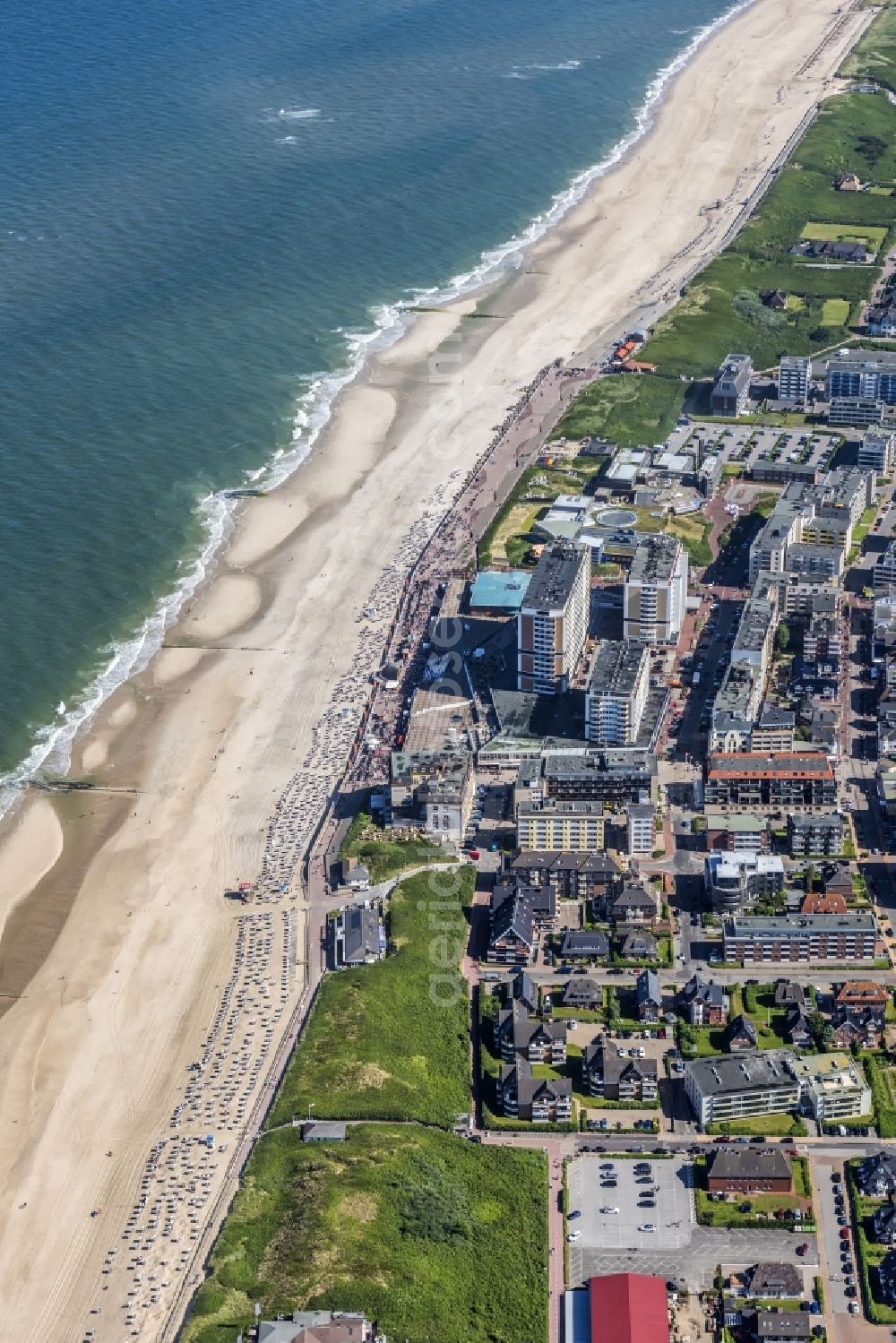 Aerial image Sylt - Coastal area of the North Sea - Island in the district Westerland in Sylt in the state Schleswig-Holstein