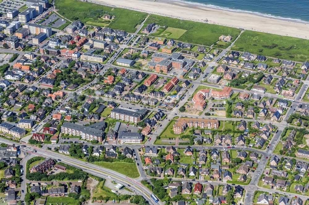 Sylt from the bird's eye view: Coastal area of the North Sea - Island in the district Westerland in Sylt in the state Schleswig-Holstein