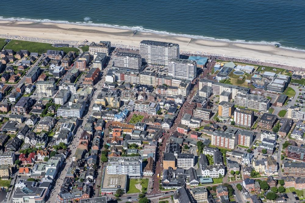 Aerial photograph Sylt - Coastal area of the North Sea - Island in the district Westerland in Sylt in the state Schleswig-Holstein