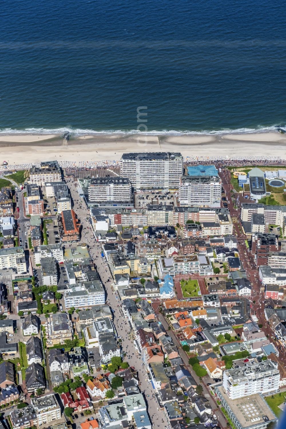 Aerial image Sylt - Coastal area of the North Sea - Island in the district Westerland in Sylt in the state Schleswig-Holstein