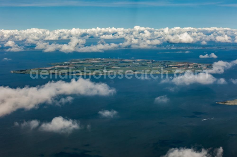 Aerial photograph Pellworm - Coastal area of the North Sea island of Pellworm in the state of Schleswig-Holstein, Germany