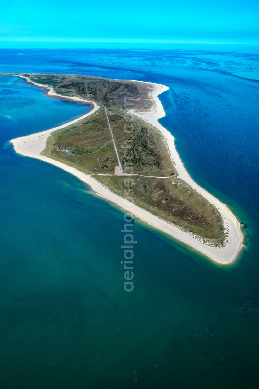 Aerial photograph List - Coastal area of the North Sea - Island Sylt city List in the state Schleswig-Holstein