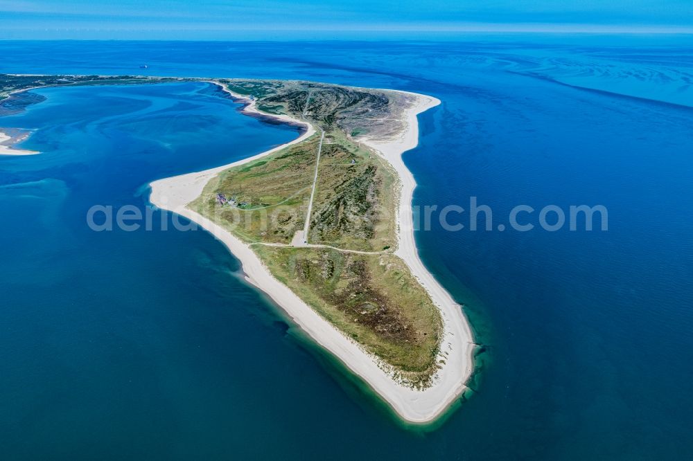 List from the bird's eye view: Coastal area of the North Sea - Island Sylt city List in the state Schleswig-Holstein