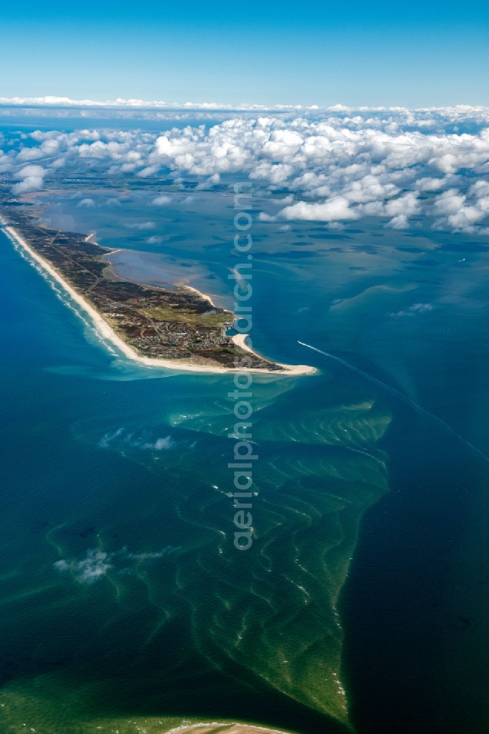 Aerial photograph Sylt - Coastal area Island in Sylt at the island Sylt in the state Schleswig-Holstein, Germany