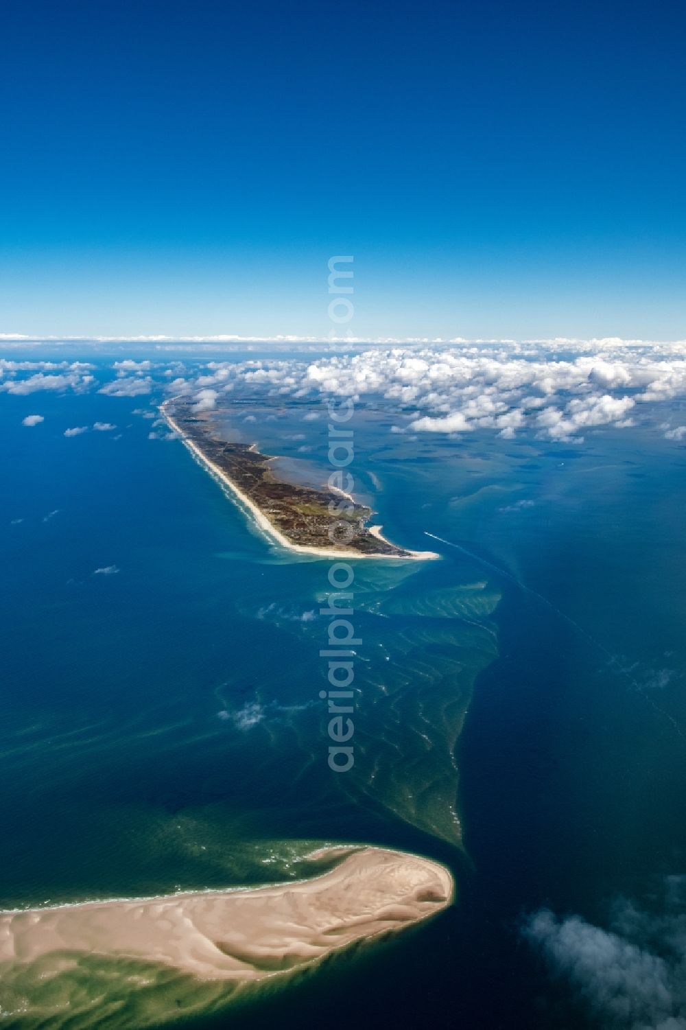 Aerial photograph Sylt - Coastal area Island in Sylt at the island Sylt in the state Schleswig-Holstein, Germany