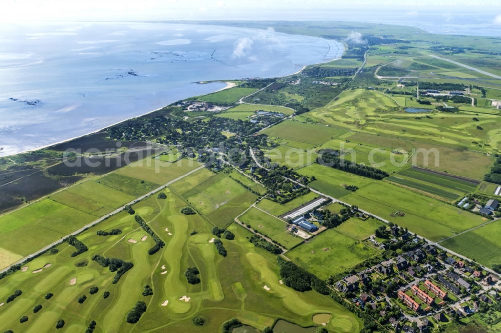 Aerial photograph Wenningstedt-Braderup (Sylt) - Coastal area of the North Sea - Island in Wenningstedt-Braderup (Sylt) in the state Schleswig-Holstein