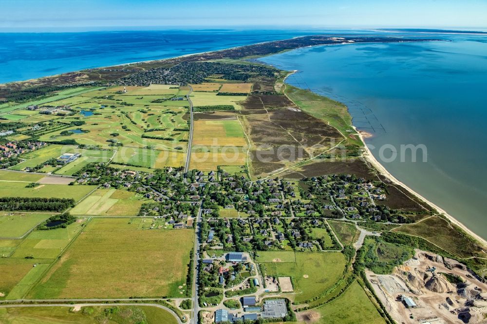 Aerial photograph Wenningstedt-Braderup (Sylt) - Coastal area of the North Sea - Island in Wenningstedt-Braderup (Sylt) in the state Schleswig-Holstein